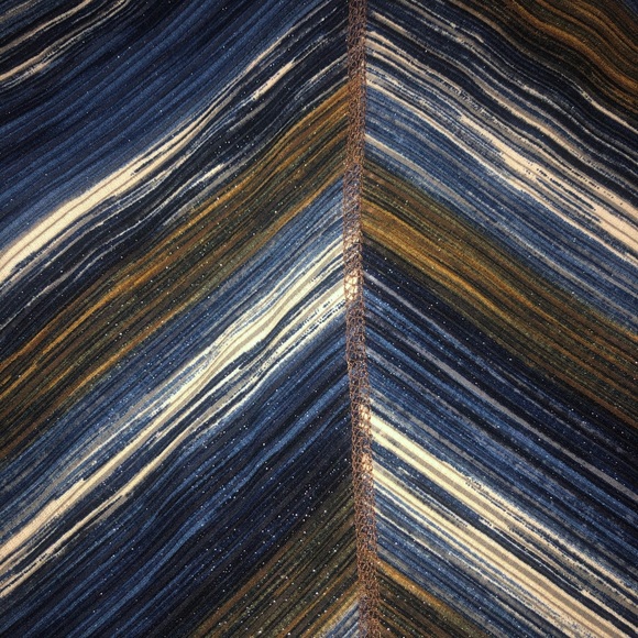 👇🏻$Reduced to lowest price. Signature byRobbie Bee striped w/warm colors dress - Picture 9 of 10